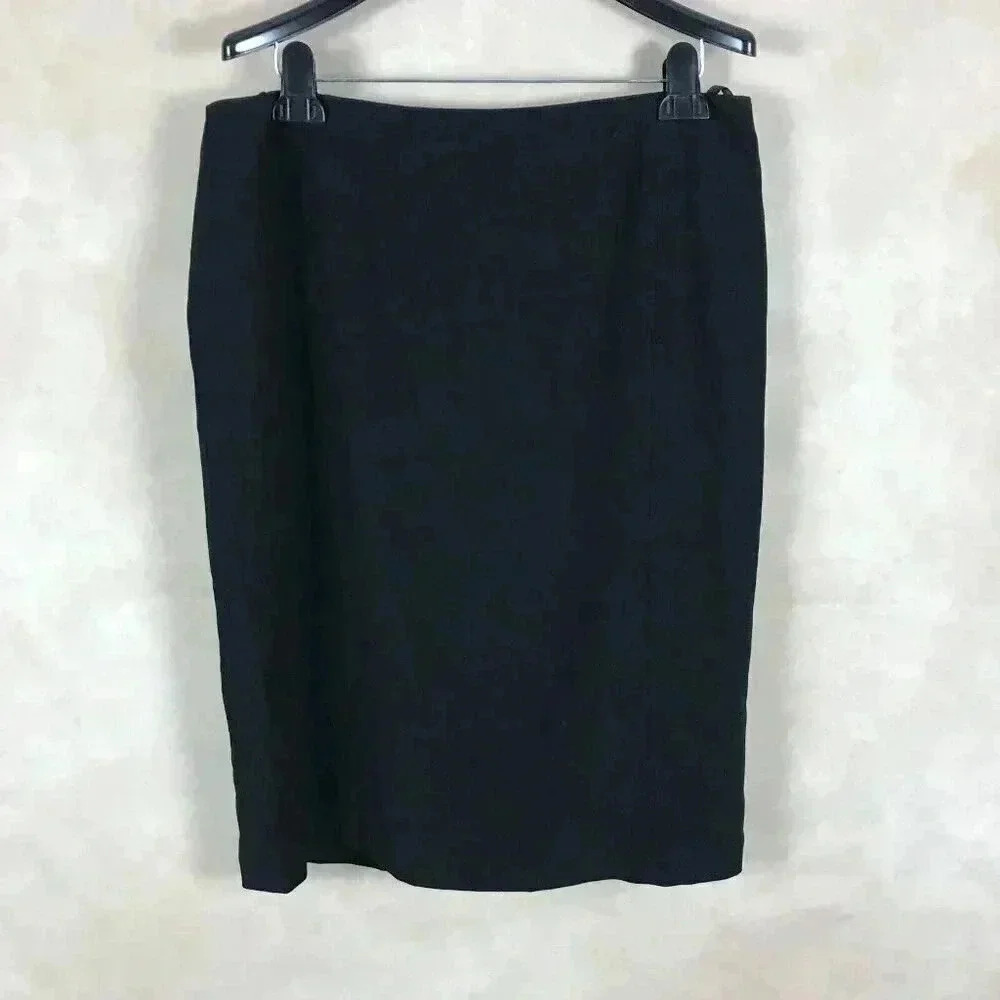 BASLER Black Pencil Skirt NEW Size EUR 42 (US 32")